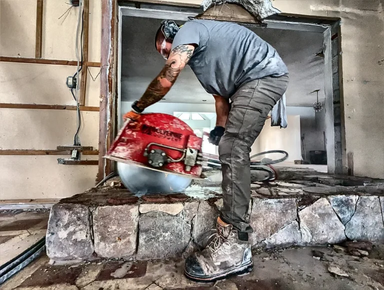 How to cut through thick concrete?
