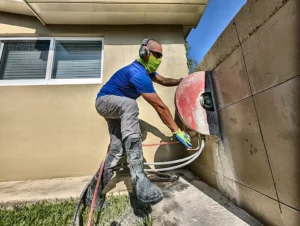 What is the purpose of concrete cutting?