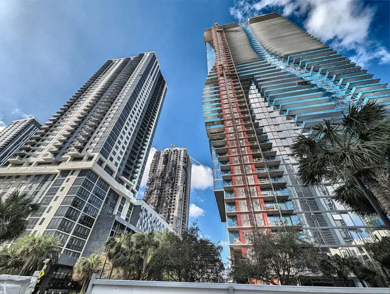 Heading to a jobsite in downtown miami