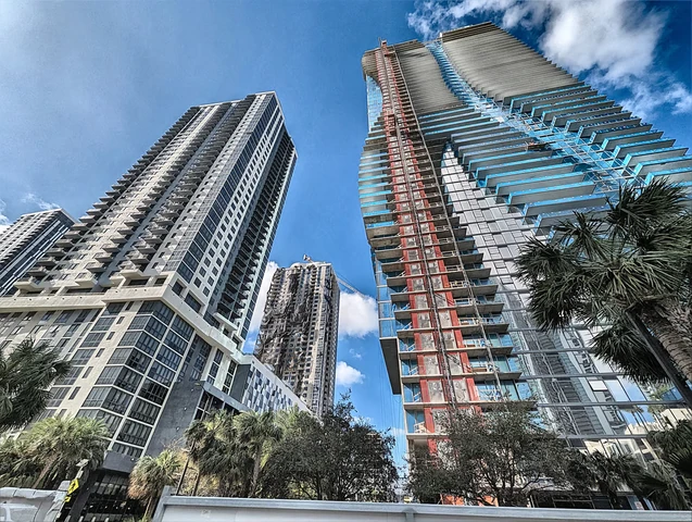 Heading to a jobsite in downtown miami