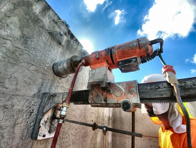Expert core drilling for bollard installation in miami