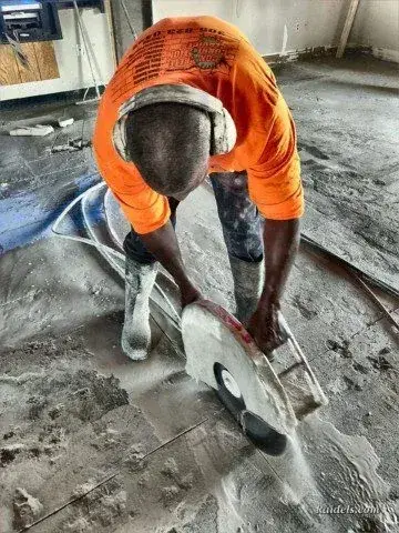 Cutting elevated floor