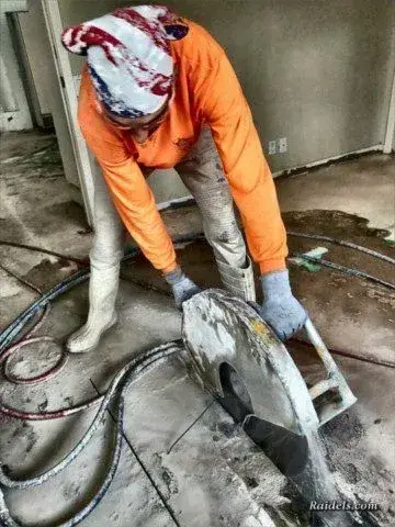 Cutting a slab