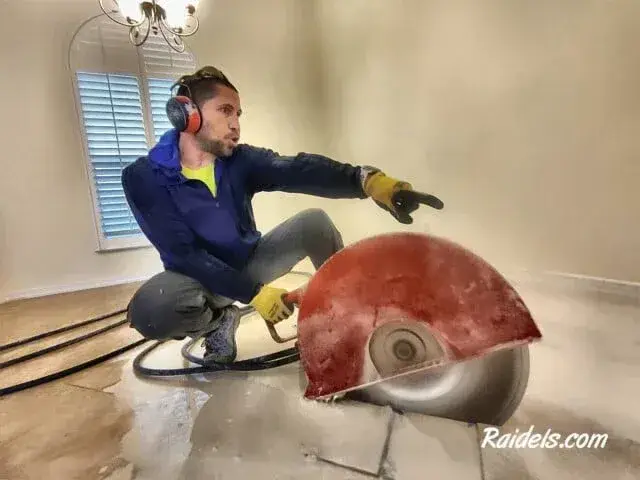 Cutting a floor