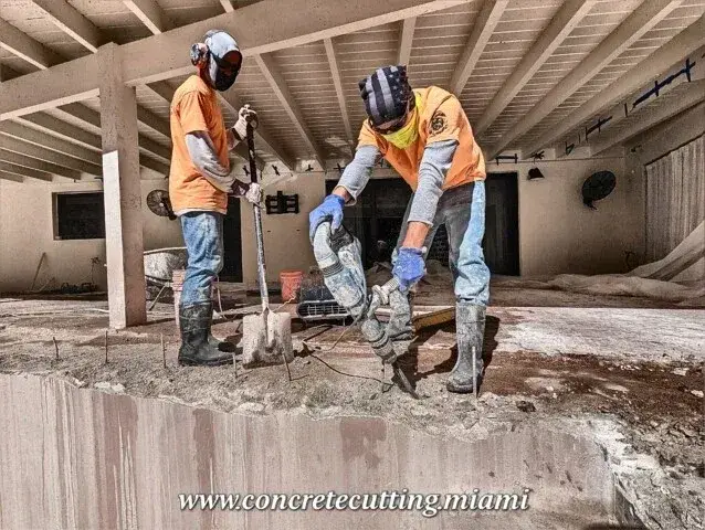 One of the main advantages of concrete chipping is that it produces less dust and debris than demolition.